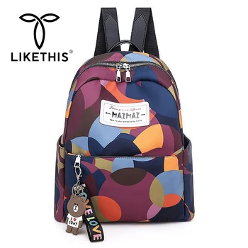 

LIKETHIS Women Backpack 2020 Colors Shoulder Bag Waterproof Large Capacity Bags For Women Mochilas Para Mujer Рюкзак Для Женщин