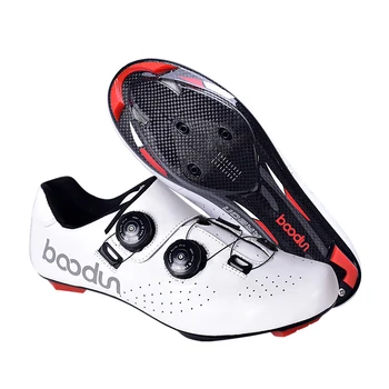 

Road Cycling shoes Leather Carbon Fiber sole ultralight Outdoor breathable Self-Locking Shoes Professional Racing Bike Sneakers