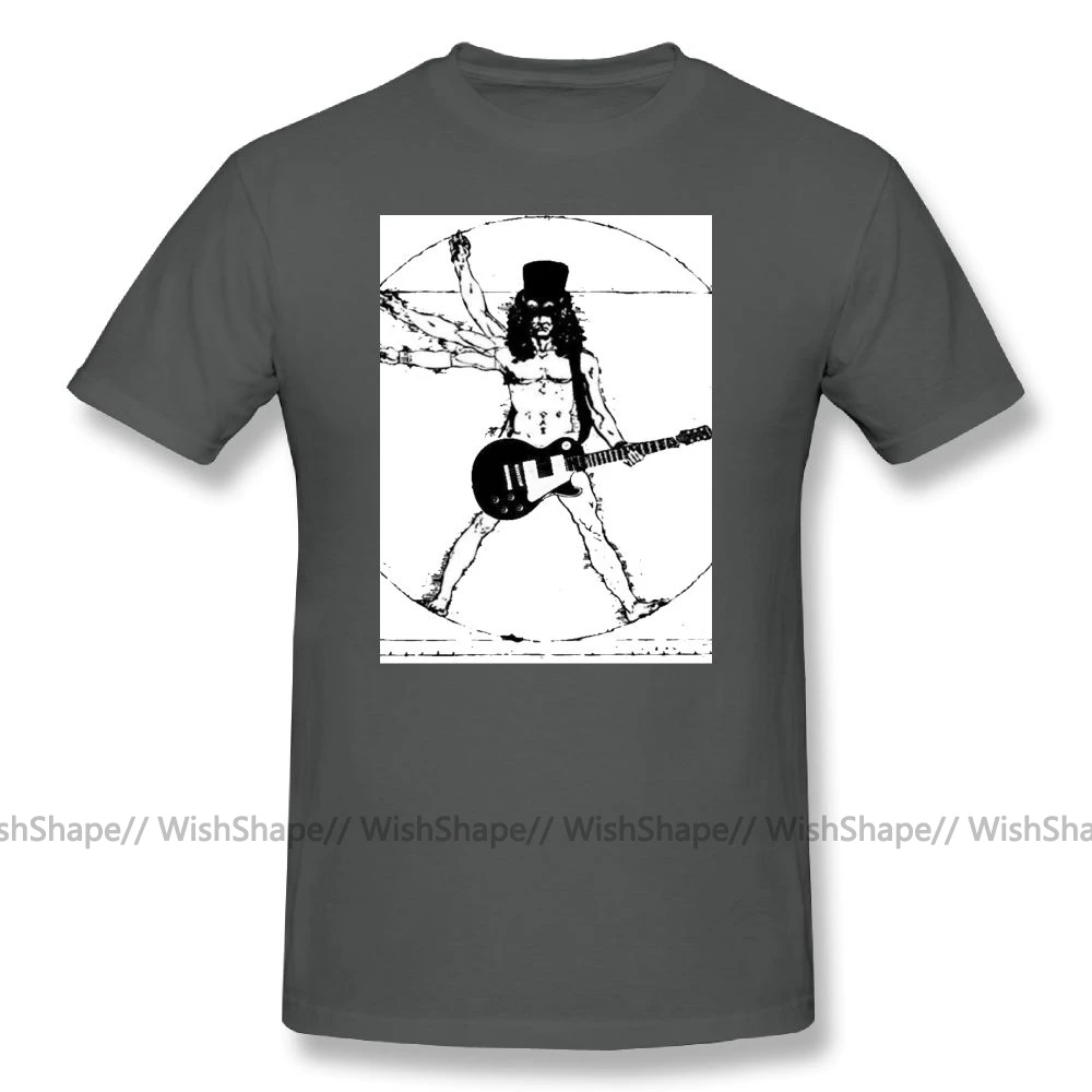 Axl Rose футболки Slash с гитарой 100 хлопковая футболка мужская с принтом забавная футболка 5XL 6XL Мужская футболка с коротким рукавом