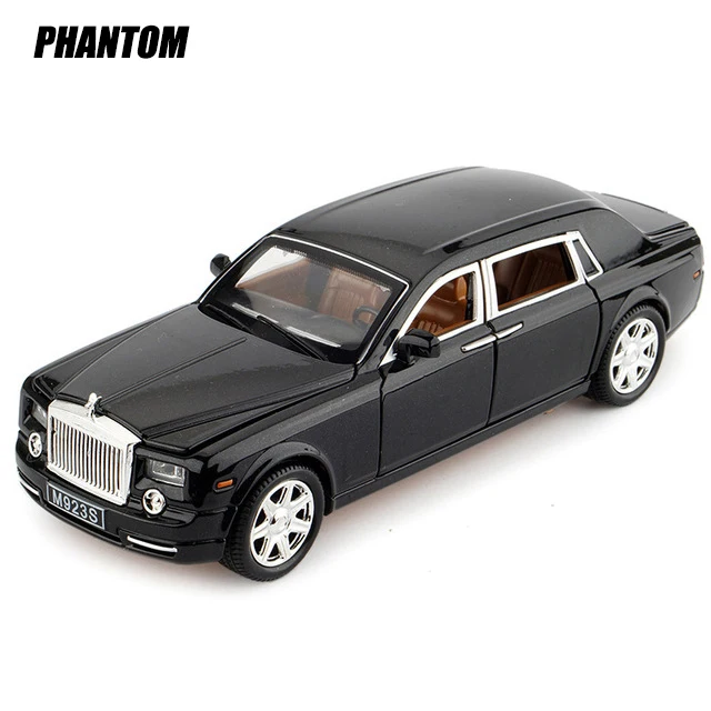 1:24 S600 Limousine Diecasts& Toy Vehicles металлический сплав 6 модель автомобиля с открытой дверью с огнями и звуками игрушки для детей Подарки - Цвет: M923S-6-BK