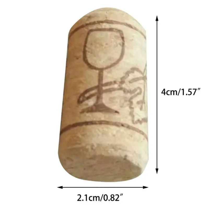 50 шт дубовая деревянная пробка для бутылки Красного вина пробки аксессуар