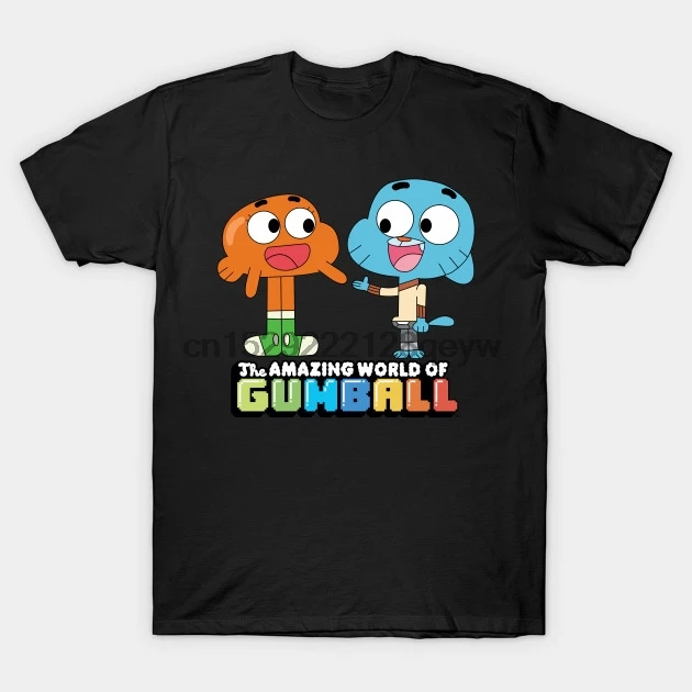 Мужская футболка Gumball и Darwin для женщин мужчин|Футболки| |