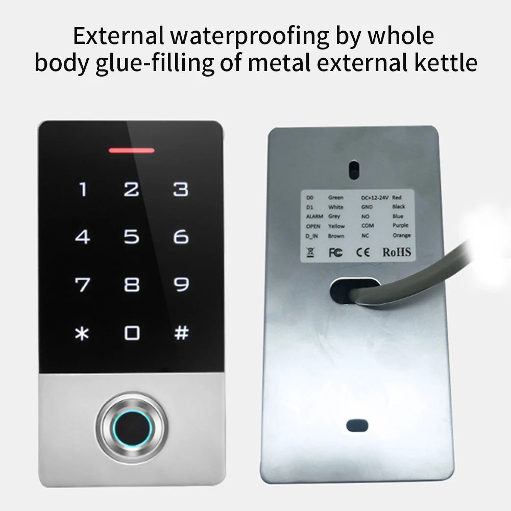 

Entry Cards Password Fingerprint Home Panel Security 10000 Users Electronic Door Access Controller Metal Lock System Waterproof