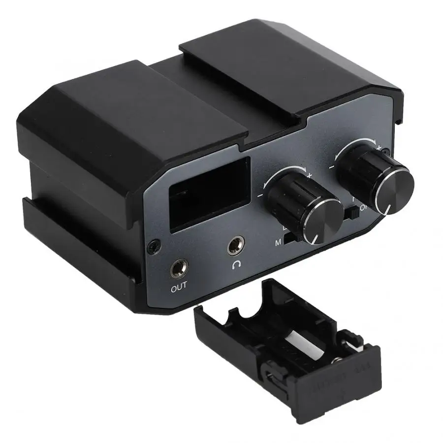 Comica CVM-AX1 моно стерео аудиопереходник Адаптерный микрофон для Canon Nikon видеокамера двойной усилитель каналов с разъемом 3,5 мм
