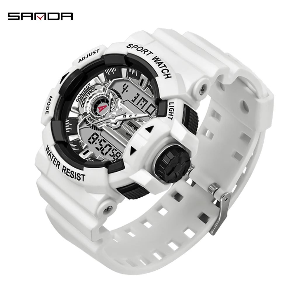 

Sanda 2020 Sport Watches New Men Watch 3ATM Waterproof LED Digital Watch Military Watches Male Clock Stopwatch Relogio Masculino