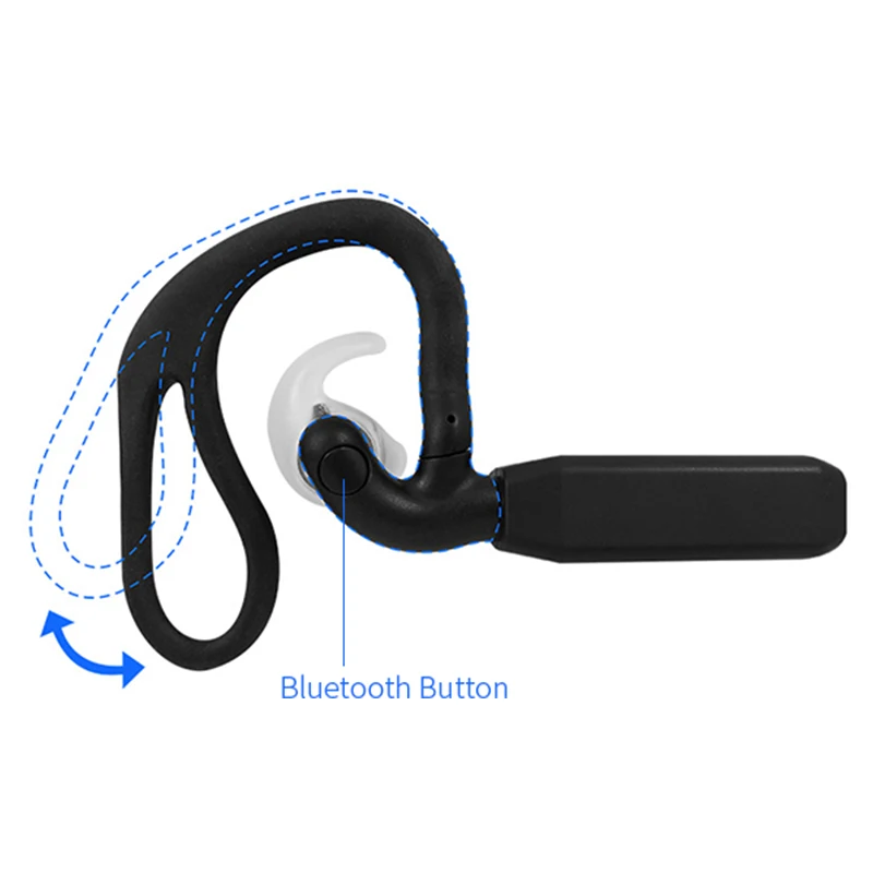 Bluetooth 2,0 мегапиксельная видео гарнитура для охраны ушной крючок микро-usb камера Встроенный микрофон