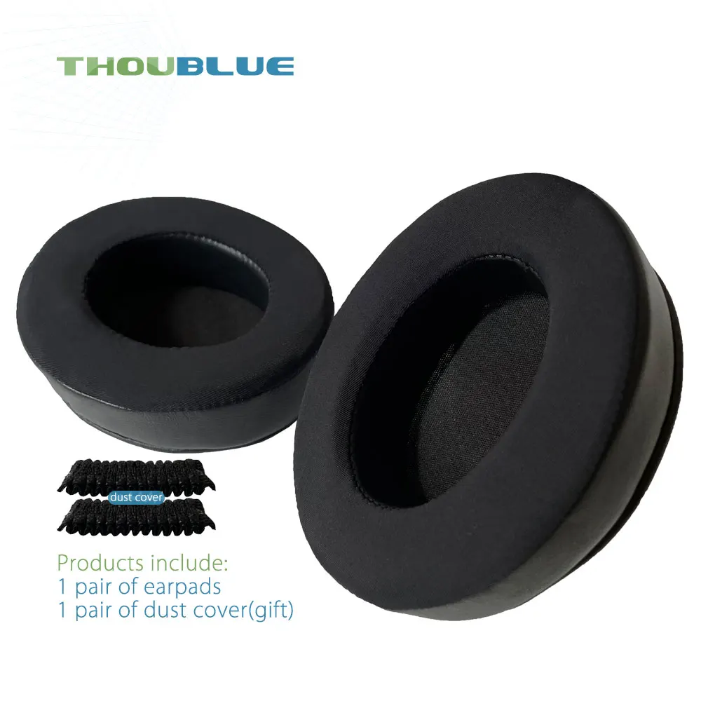 Premium Replacement Memory Foam Ear Pads - Silver Edition