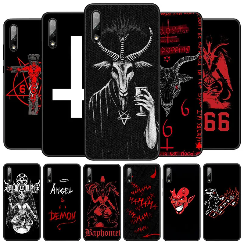 Чехол с пентаграммой 666 дьявольский для Huawei Honor 10X Lite 7A 7S 8A 8S 8C 8X 9A 9C 10i 20i 30i 20S 20E 9X Pro 10