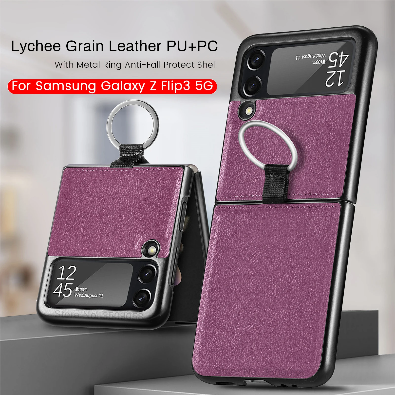 Slim PU Leather Cases For Samsung Galaxy Z Flip 5 4 3 5G Ultra Thin Phone  Case Cover For samsung Z Flip 1 2 Z Flip3 Coque Fundas - AliExpress