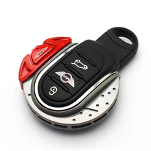 KJAUTOMAX czerwony JCW tarcza hamulcowa kształt obudowa kluczy Fob pokrywa F60 Countryman inteligentny klucz do MINI Cooper F55 F56 F57 F54 Car styling
