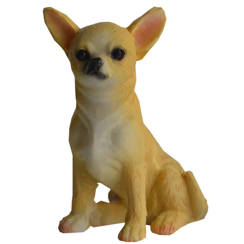 Dog Statue Ornament 1Pc Lovely Dog Ornaments Creative Landscaping Doll Miniature Shop Dog Model Garden Puppy Figurine Home Decoration Accessories