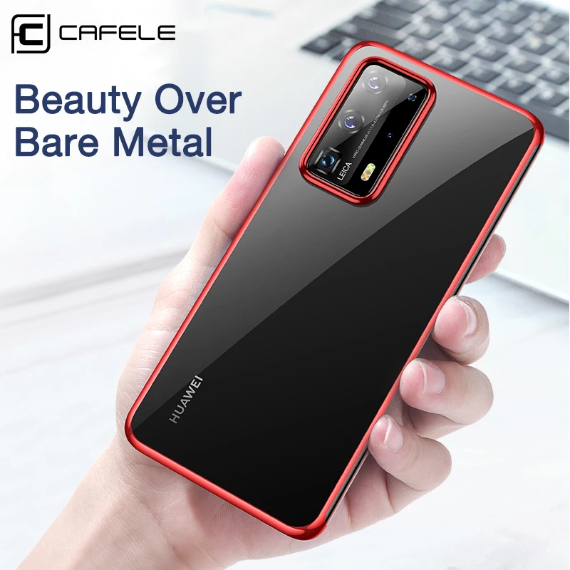 Роскошный чехол Cafele с покрытием для Huawei P40 Pro Ультратонкий полным 40 мягкий