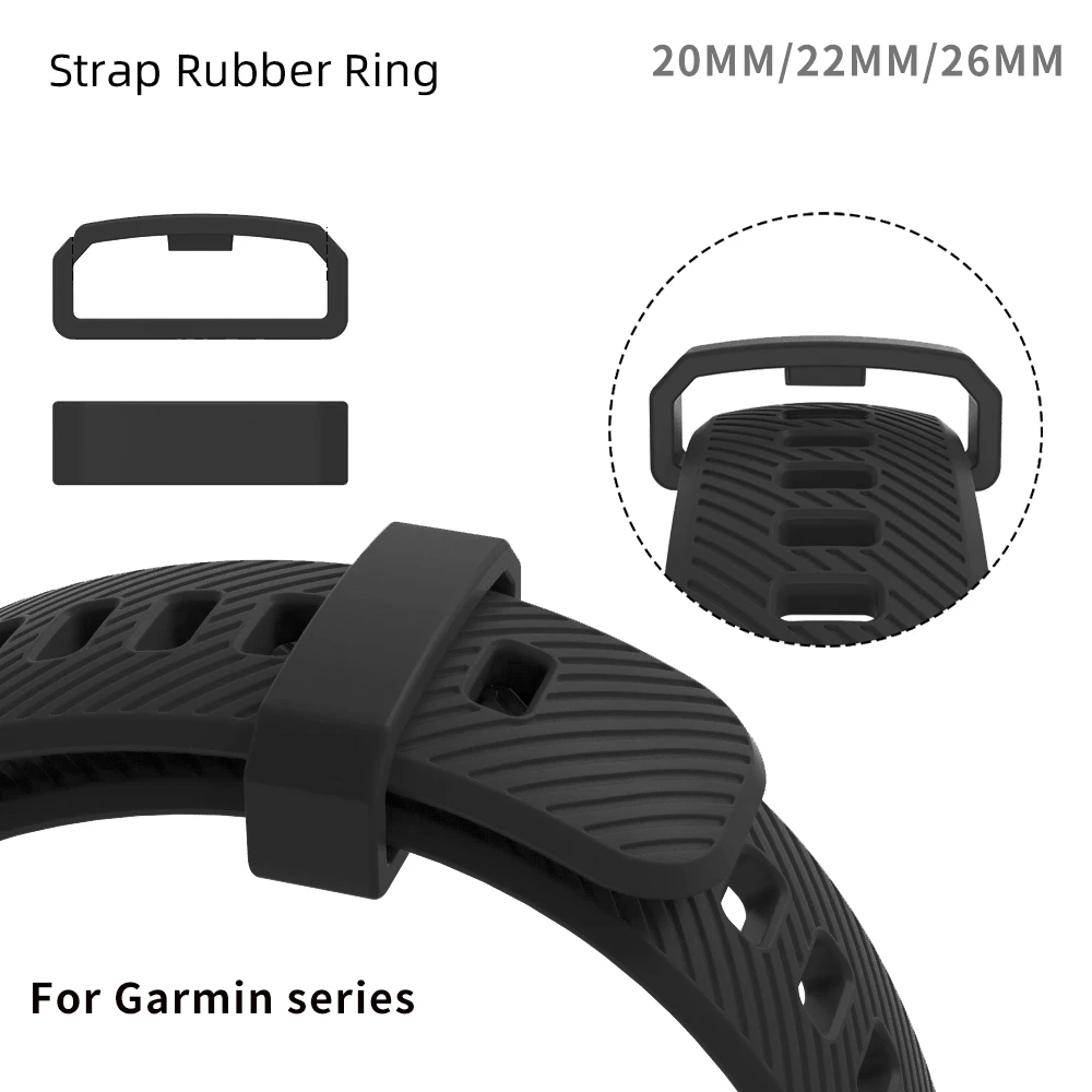 Replacement Rubber Watch Strap Band Keeper Loop Security Holder
