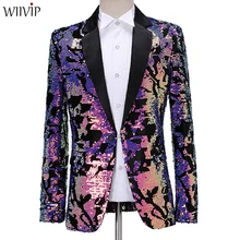New Man Fashion Bling Shing Sequins Full Sleeve Slim Casual Performance Wedding Blazer Party Patchwork Coat xz057 New Man Fashion Bling Shing Sequins Full Sleeve Slim Casual Performance Wedding Blazer Party Patchwork Coat xz057
