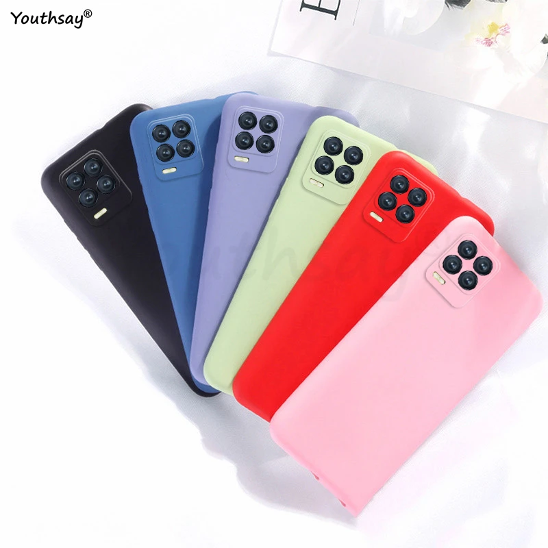 Per Oppo Realme 8 Pro Custodia Protettiva In Gomma Morbida Siliconica Liquida Per Realme 8 V13 C21 C25 Gt Neo2 2T Custodia Per Realme 8 Pro