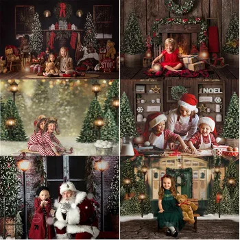 

Christmas photography backdrop Vintage fireplace brick Photo Booth Background Living room Kitchen Photographic Studio Photocall