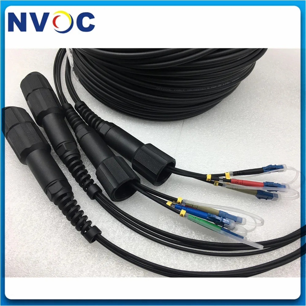4 ядра 100 м 125 150 200 250 300 SM G657A LSZH 5 мм 4C LC/SC/FC/ST UPC 1Pcs PDLC бронированный волоконно