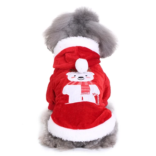 НОВАЯ РОЖДЕСТВЕНСКАЯ одежда для собаки, костюмы Санта-собаки для праздников и вечеринок, красное пальто с узором, пальто для собак, платье для домашних животных, Рождественская одежда - Цвет: Snowman Jacket