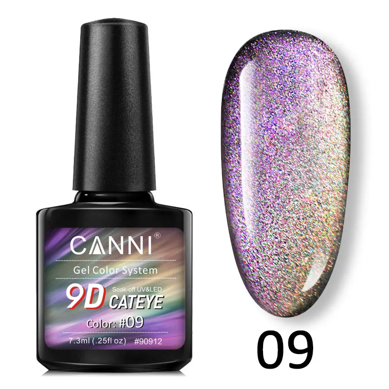 CANNI 9D Galaxy кошачий глаз Магнитный Гель-лак 7,3 мл 3D дизайн ногтей маникюр замачиваемый эмаль УФ-гель для ногтей лак