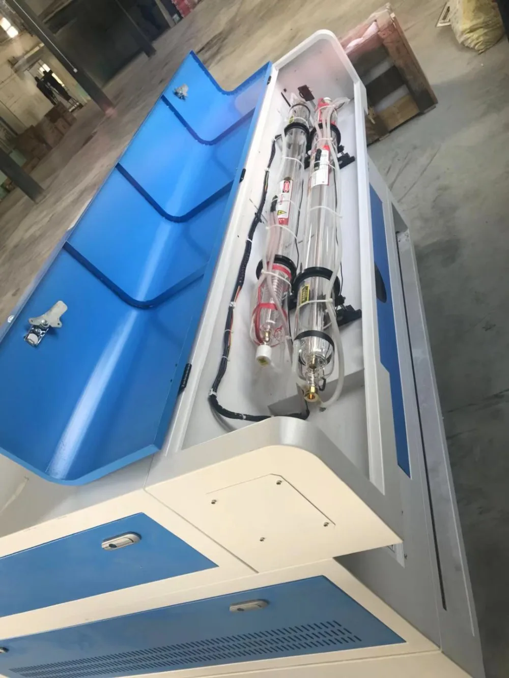 JNHXSK 130 Вт/100 Вт двойная головка CNC CO2 лазерный гравер двойная машина для резки рельс ruida системная Лазерная гравировальная и режущая машина