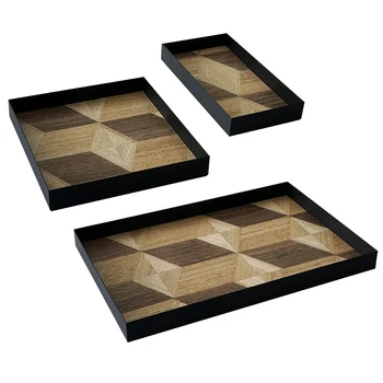 

Wood Decoration Tray Nordic Wind Wood Pastry Tray Bread Display Plate Art Dinner Plate