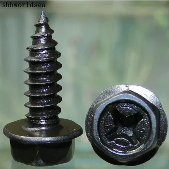 

Shhworldsea 100pcs Free Shipping Zinc Black Tapping Screw Fastener Retainer Clip For Nissan