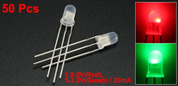 50pcs Red Uxcell быстрая мигающая динамика светодиодный диодный свет яркое освещение лампы электронные компоненты 50 шт. красный - Цвет: 50pcs Red