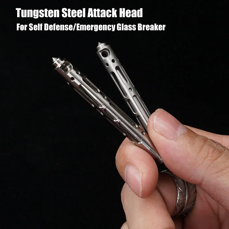 Titanium TC4 Mini Tactical Pen Self Defense Outdoor EDC Tool Keychain Pocket Business Writing Pen Collection Pen
