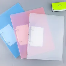 Большой 2 шт. зажим с листочками PP пластиковые Матовые Зажимы для бумаги папка для файлов A4 сумка органайзер для документов