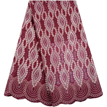 

Swiss voile lace Smooth Soft eyelet embroidery African Voile lace fabric Nigerian cotton garment cloth high quality 5 yards