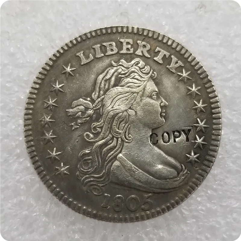 США 1804,1805, 1806,1807 драпированный бюст четверти имитация монеты памятные монеты-копии монет медаль коллекционные монеты