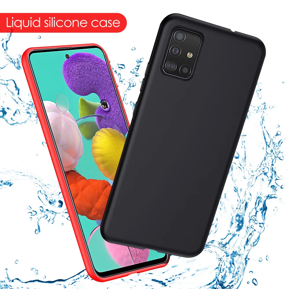 Liquid Phone Case Cases On For Samsung Galaxy S21 S20 Plus S 21 Ultra S 20 FE Soft Silicone Cover Samsun Galaxi a12 a52 a72 Case