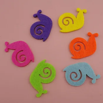 

200PCS 3.5cm*4.5cm mixed color cartoon Snail patch and appliques for kids garment shoes and hats children accessories