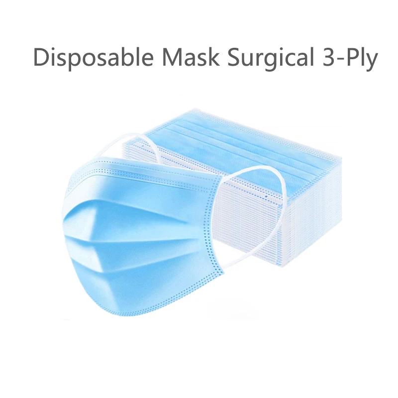 

10pcs/20pcs/100pcs Profession Disposable Mask Surgical 3-Ply Nonwoven Disposable Elastic Mouth Soft Breathable Flu Hygiene Face