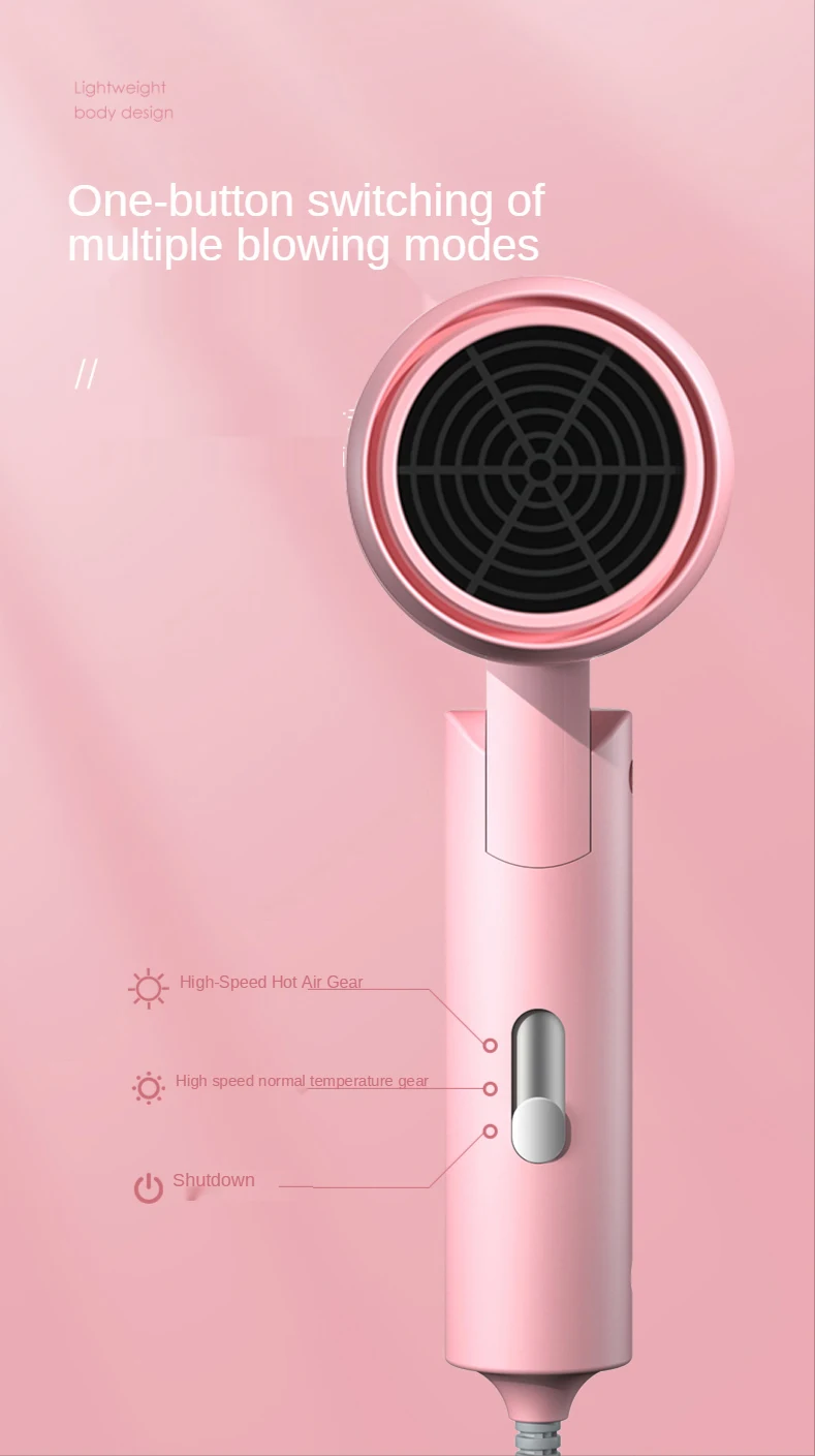 Secador de Cabelo Cuidados com o Cabelo para Casa 750w com Bolsa de Transporte Dobrável Quente Anion Mini Viagem Portátil 220v-240v ar 34 Secadores de cabelo