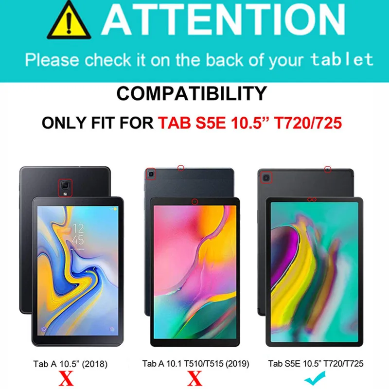 Чехол для Galaxy Tab S5e 10,5 T720, ударопрочный, высокая ударопрочность, сверхпрочный защитный чехол для Samsung Galaxy Tab S5e 10,5 T725