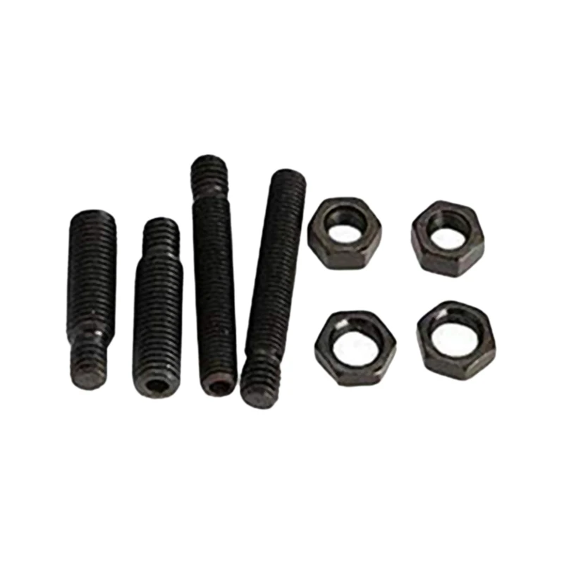 2 Pcs Universal Motorbike Motorcycle Rearview Mirror Aluminum Retro End Side Reflective Mirror Accessories(Black