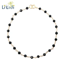 Lily Jewelry шпинели 2-3 мм Форма Рондель граненые бусины серебро 925 пробы ручной работы Вязание Сияющий Браслет 7 ''-8''