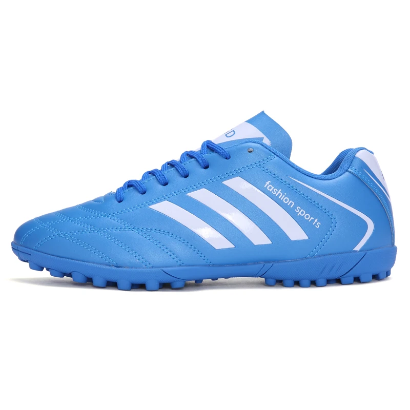 Men Football Shoes Athletic Soccer Shoes Kids Adults Soccer Cleats Training Football Sneakers Men Chaussures De Football Homme - Цвет: blue2