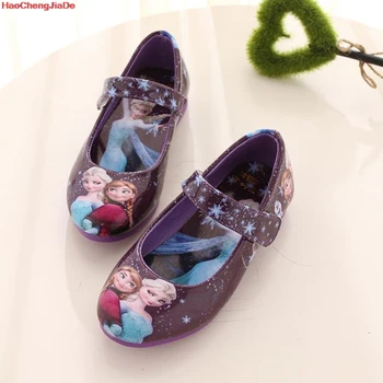 

Princess Kids Leather Shoes For Girls Casual PU Children Shoes Party Dress School Performance Sneakers