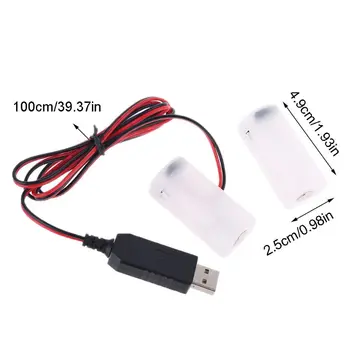 

LR14 C Battery Eliminator USB Power Supply Replace 1 to 4pcs 1.5V C Cell Battery M5TB