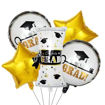 

2020 Graduation Party Supplies Gold Foil Balloons Set For Classroom Decoration Graduation Certificate Classroom Scene Decoration