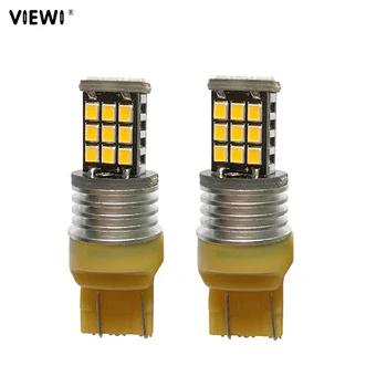 

2pcs W21W LED WY21W T20 7440 7443 LED Bulb canbus T25 p27/7w 2835 Car Brake Reverse Light 12V 24V Lamp Turn Signal