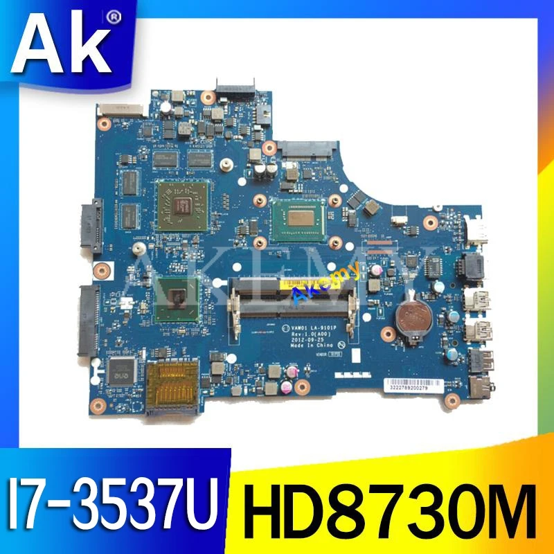 Voor Dell Inspiron 3521 5521 V2521 LA-9101P CN-00P55V 00P55V 0P55V Laptop Moederbord Met I7-3537U Cpu En HD8730M 2 Gb Gpu Werk Voor Dell Inspiron 3521 5521 V2521 LA-9101P CN-00P55V 00P55V 0P55V Laptop Moederbord Met I7-3537U Cpu En HD8730M 2 Gb Gpu Werk