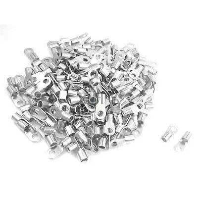 

RNB14-6S 200 Pcs Non-insulating Ring Tongue Terminals for 6 AWG