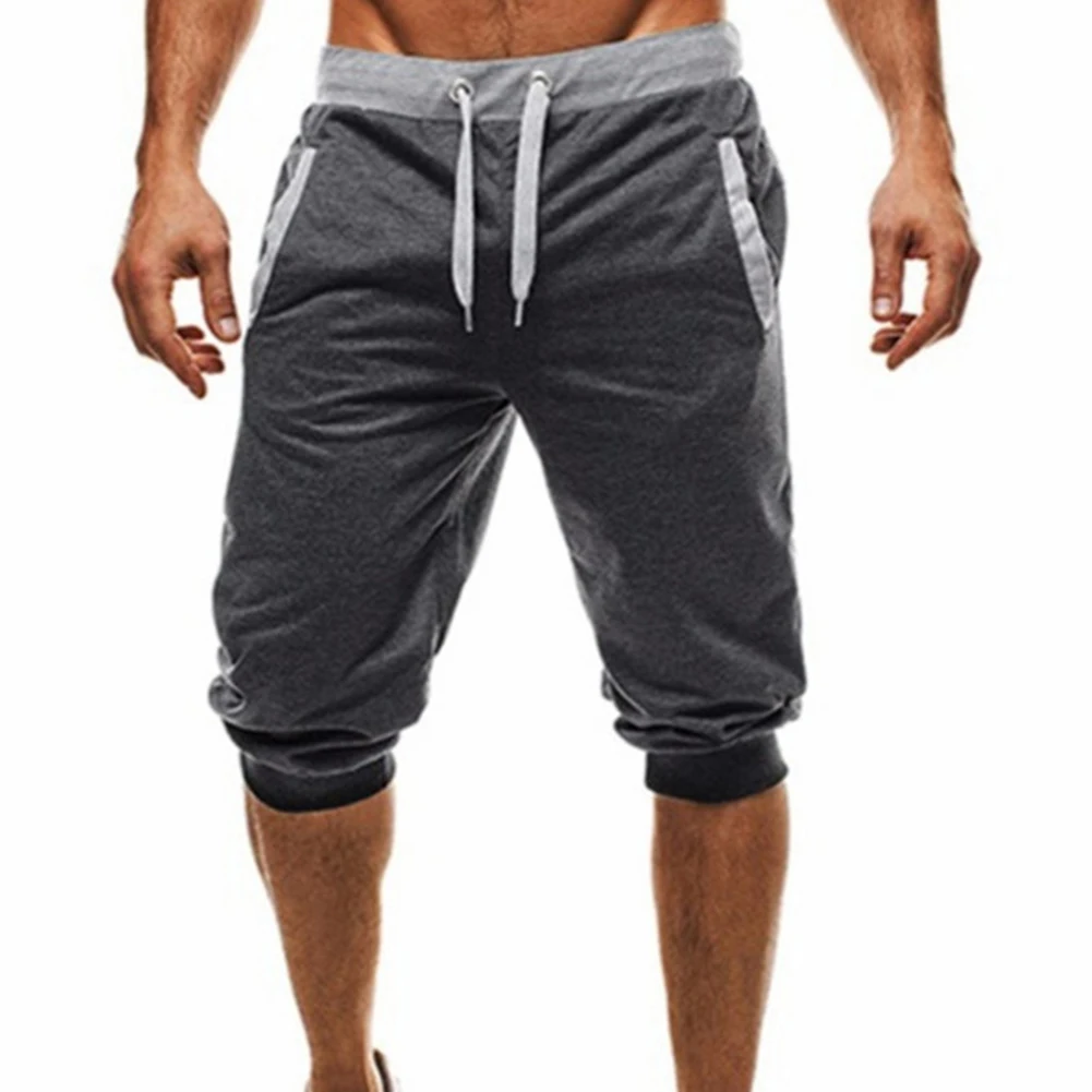 Men Men Casual Fashion Sports Pants Summer Harem Pants Slacks Shorts Sport Sweatpants Drawstring Jogger Gyms Trousers 2