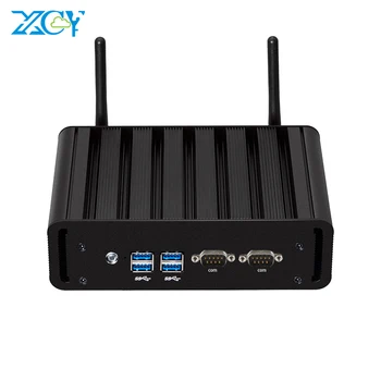 

Fanless Mini PC Intel Core i7 4500U i5 4200U i3 4010U DDR3L RAM mSATA SSD RS232 Dual NIC HDMI VGA 4*USB3.0 WiFi Windows 10 Linux