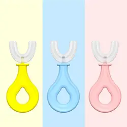 Infant Toothbrush U-type Oral Care Hand-Held Kids Mouth-Cleaning Manual Toothbrush for Teeth Cleaning