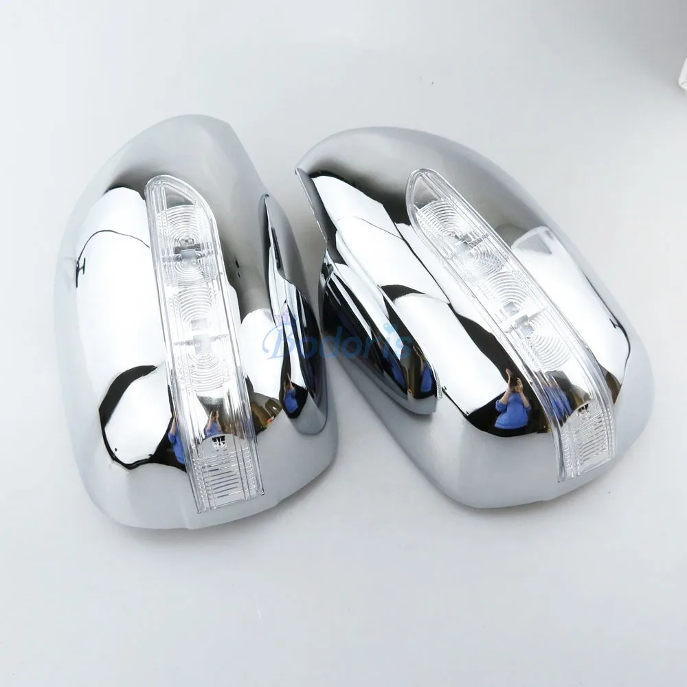 

Side Wing Mirror Cover Rear View Overlay With Without LED Lamp 2003-2009 For Toyota Land Cruiser 120 Prado FJ120 Accessories