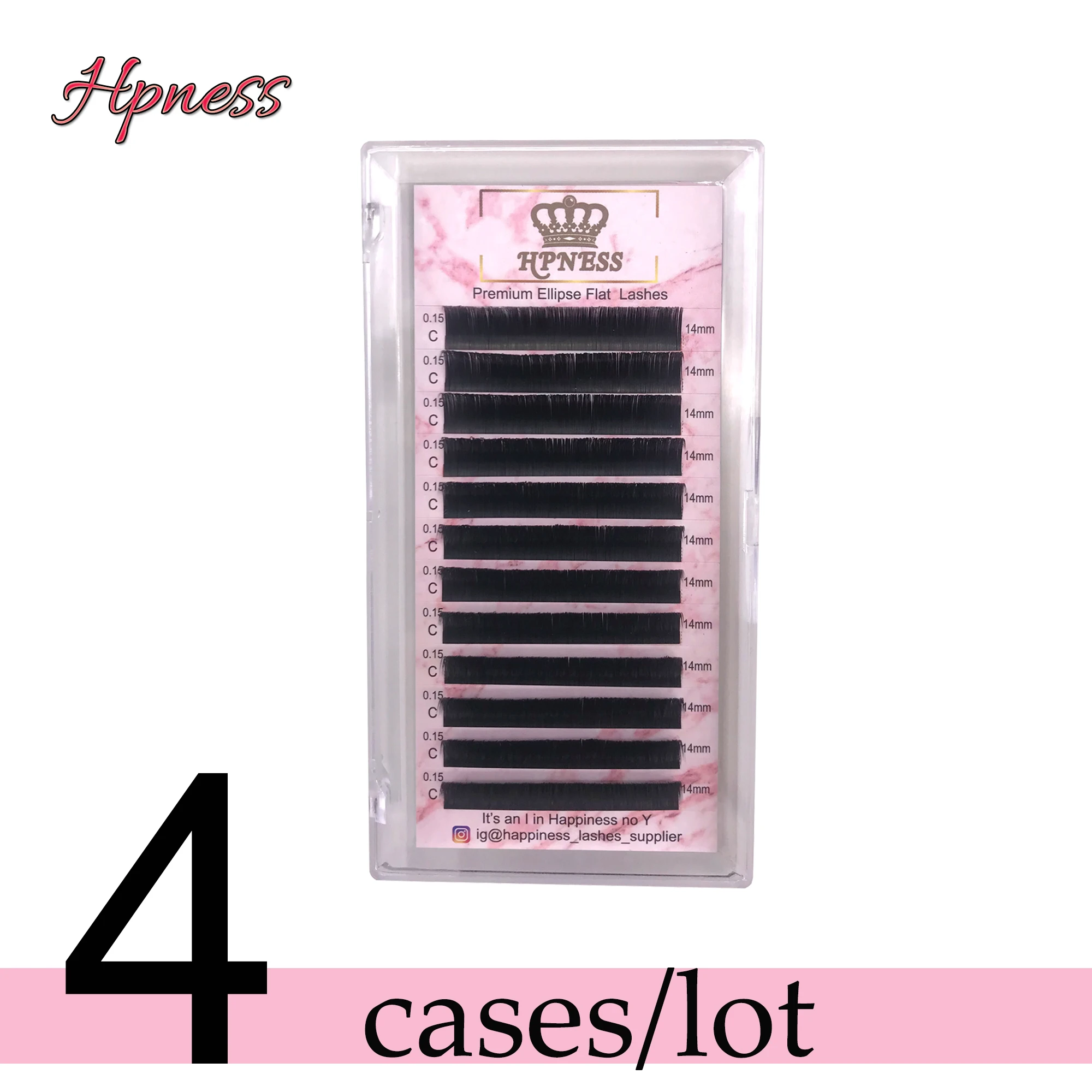 

Ellipse Flat Split Tips Eyelashes Extensions 4 Trays/lot Ellipse Shaped Natural Light Super Soft Silk Ellipse Eyelashes